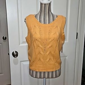 Jolie & Joy by FCT with love Knit Cropped Sweater Tank Top Adult Size 1X